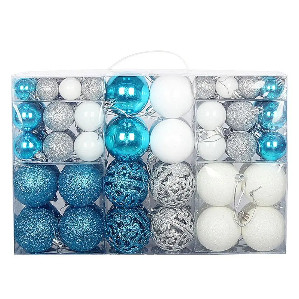 Shatterproof Christmas Tree Ornament Set – Multi-Finish Holiday Baubles with Storage Case (Gold, Silver, Red, Bronze)100PCS
