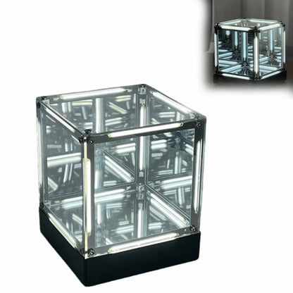 Maglev Technology Electronic Game Desktop Light Transparent Cube LED Lighting Technology Atmosphere Light Desktop Night Light