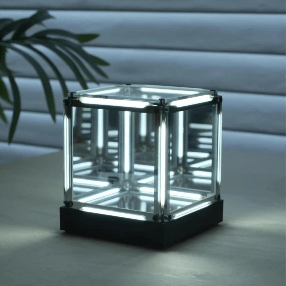 Maglev Technology Electronic Game Desktop Light Transparent Cube LED Lighting Technology Atmosphere Light Desktop Night Light
