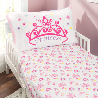 Toddler/Child Printed Microfiber/Polyester Reversible Bedding Sets, Toddler Bed, 4-Pieces