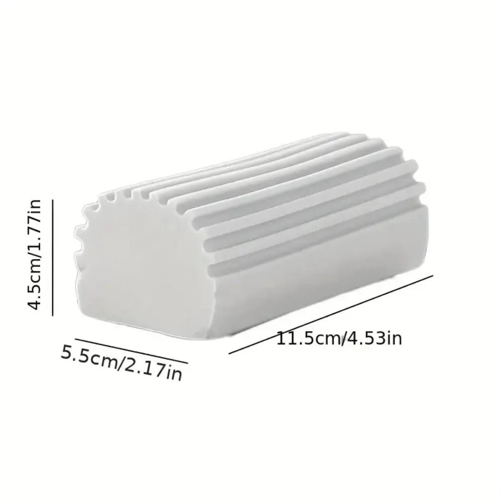 Damp Duster Set, 2 Counts Magic Dust Cleaning Sponge, Cleaning Pads for Baseboard, Blind, Tiled, Furniture, Couches, Vent, Grill, Screen, Cleaning Tool, Cleaning Supplies, Bathroom Accessories