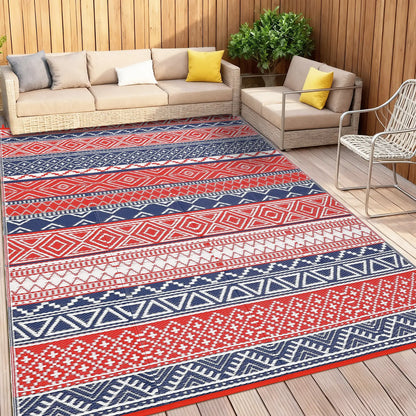 Garvee Outdoor Washable Double-Sided Plastic Straw Rug, Garden Decoration Rug Waterproof UV Resistant Foldable and Portable for Pools Balconies Beaches Picnics Backyards and Parks