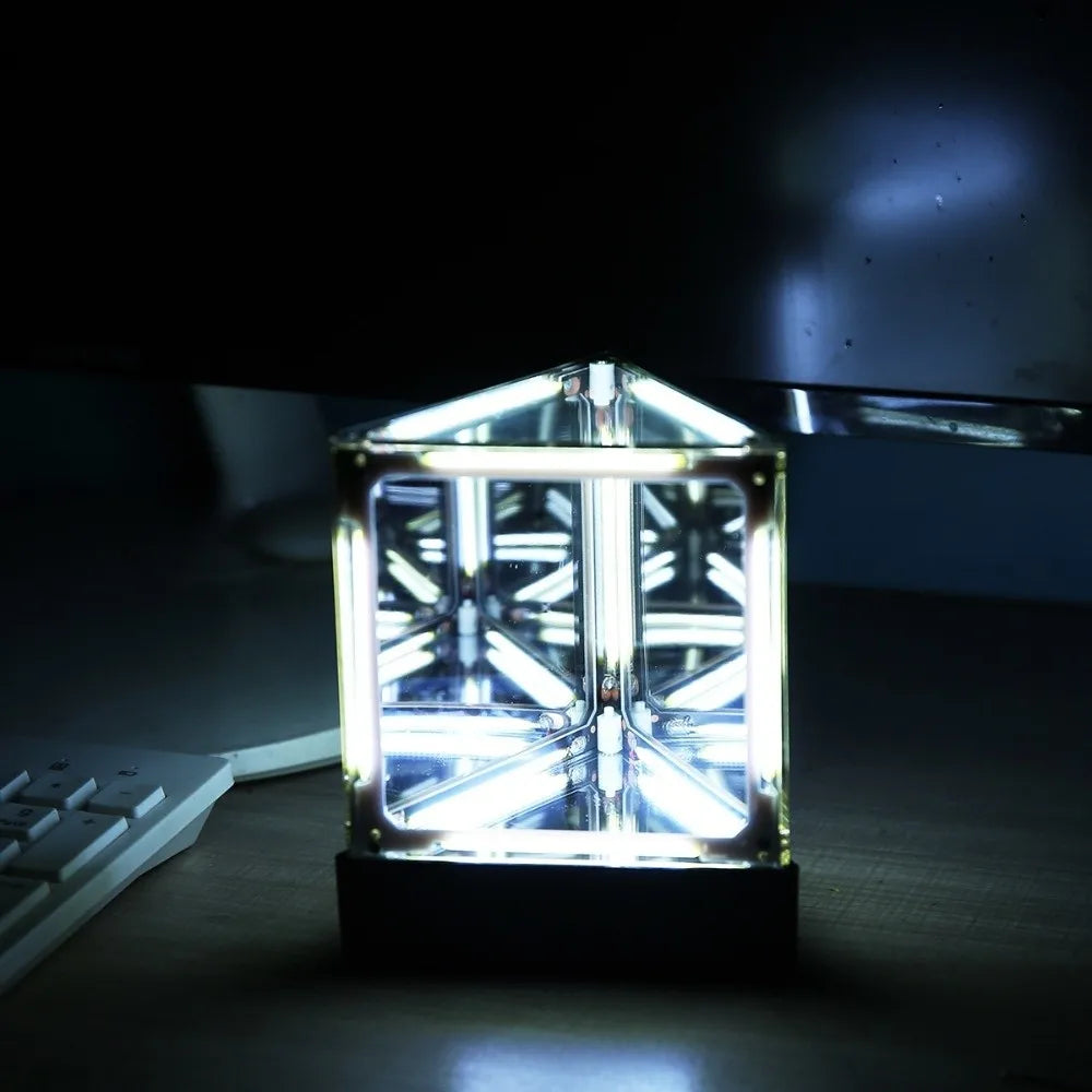 Maglev Technology Electronic Game Desktop Light Transparent Cube LED L ...