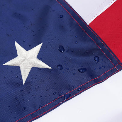 American Flags for outside 4X6 Ft, Embroidered Heavy Duty USA Flags for Outdoor High Wind, All Weather US Flag with 2 Brass Grommets and Sewn Stripes