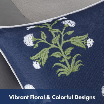 Elevate Your Outdoor Space with Our Stylish Decorative Floral Lumbar Pillow Set - Waterproof and Fade Resistant, Perfect for Spring and Summer!