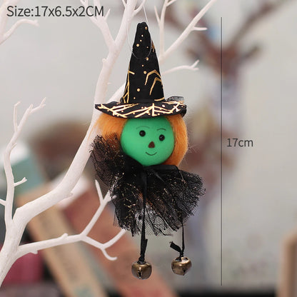 Halloween Decorations Doll Bar Decor Pumpkin Ghost Witch Pendant Scary Halloween Kids Gift Halloween Party Decoration for Home