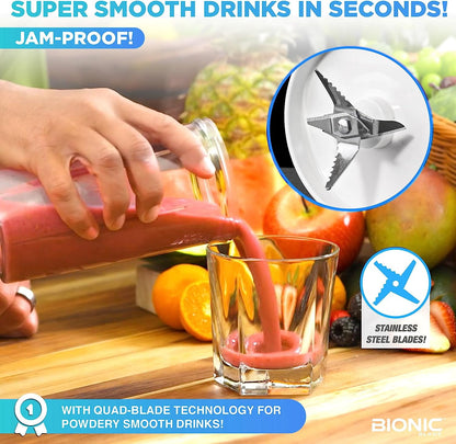 Bionic Blade Portable Rechargeable Blender - Perfect for Smoothies, Protein Shakes, and Baby Food on the Go!