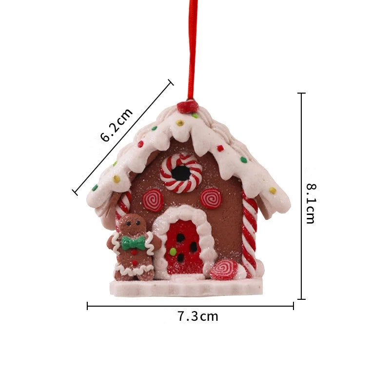 Illuminated Gingerbread House Christmas Ornament