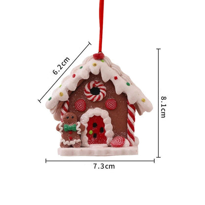Illuminated Gingerbread House Christmas Ornament