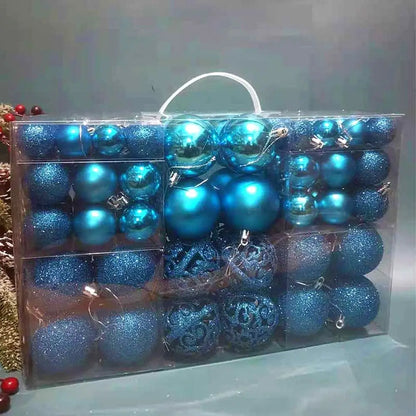 Shatterproof Christmas Tree Ornament Set – Multi-Finish Holiday Baubles with Storage Case (Gold, Silver, Red, Bronze)100PCS