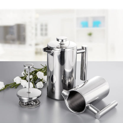 Premium Stainless Steel French Press Coffee Maker