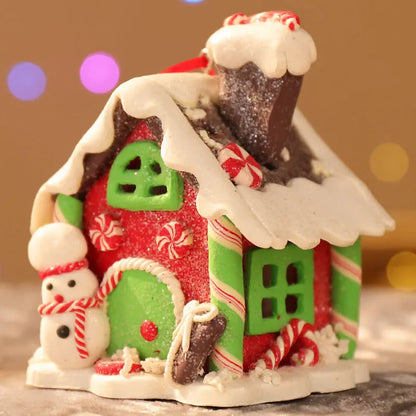 Illuminated Gingerbread House Christmas Ornament