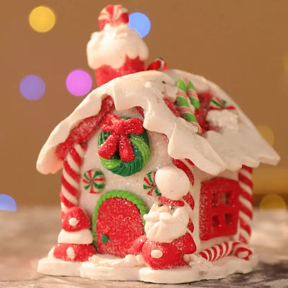 Illuminated Gingerbread House Christmas Ornament
