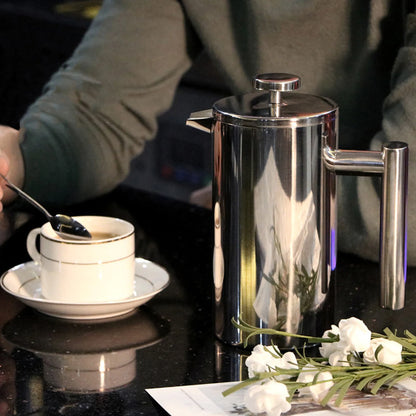 Premium Stainless Steel French Press Coffee Maker