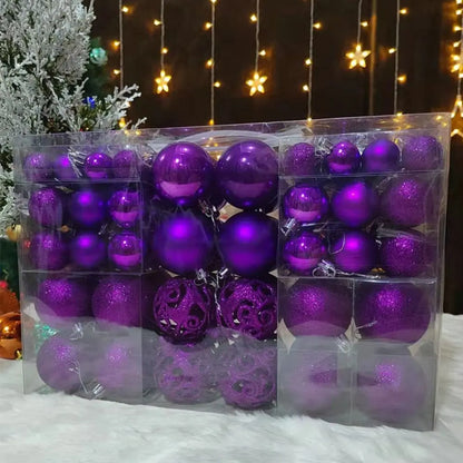 Shatterproof Christmas Tree Ornament Set – Multi-Finish Holiday Baubles with Storage Case (Gold, Silver, Red, Bronze)100PCS