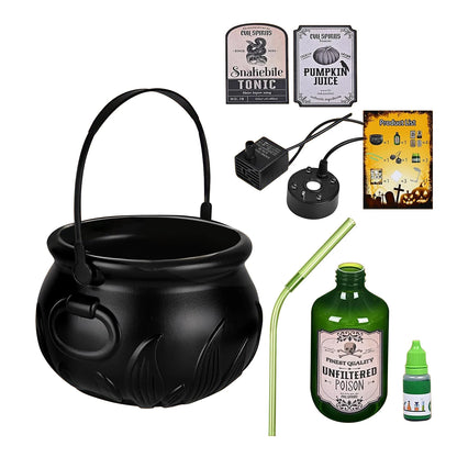 Magic Floating Potion Cauldron Kit – Mist Maker & Skeleton Decor