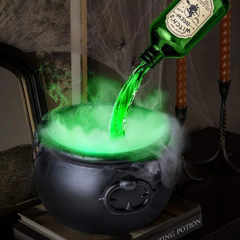 Magic Floating Potion Cauldron Kit – Mist Maker & Skeleton Decor