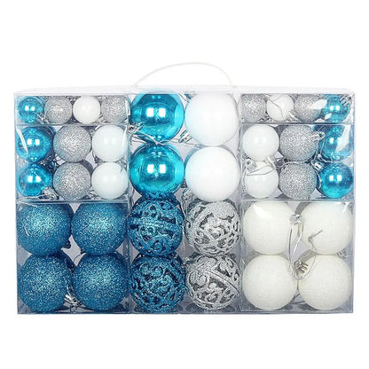 Shatterproof Christmas Tree Ornament Set – Multi-Finish Holiday Baubles with Storage Case (Gold, Silver, Red, Bronze)100PCS