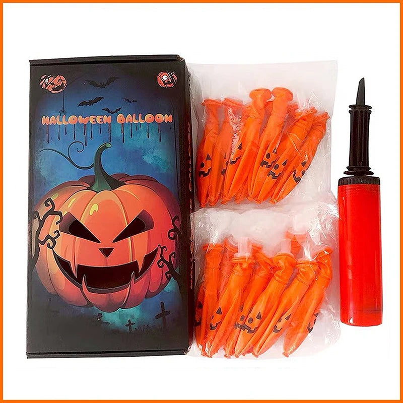 Luminous LED Pumpkin Balloons – Halloween Party Decor (5 & 20 Packs)