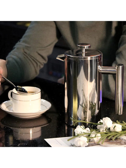 Premium Stainless Steel French Press Coffee Maker