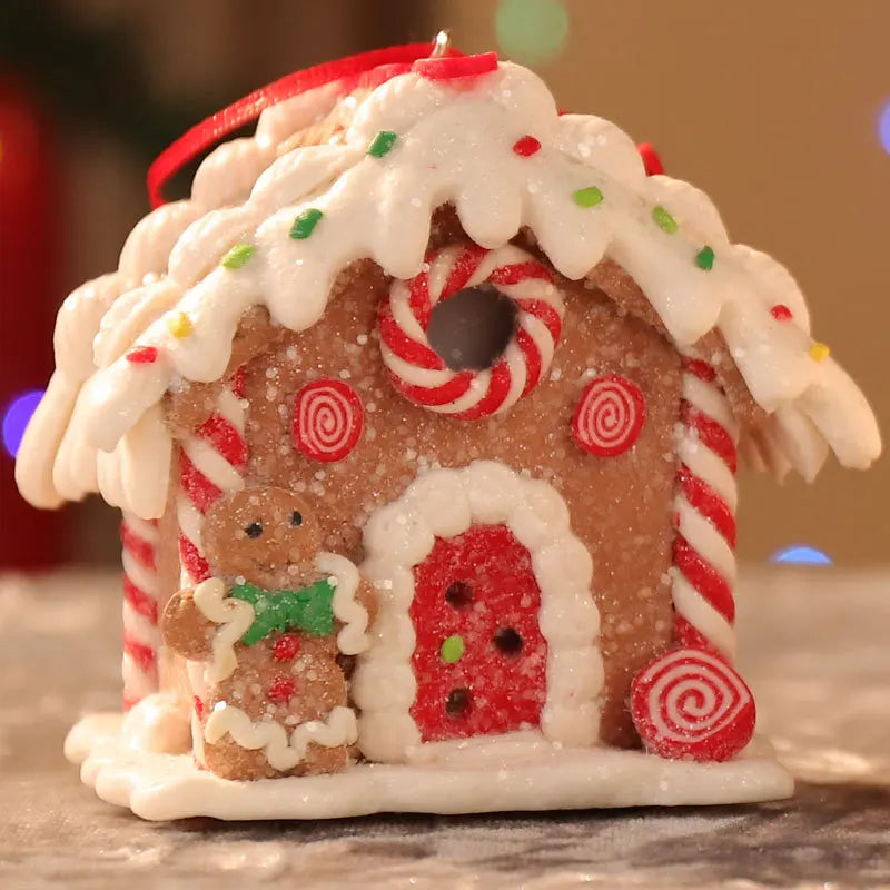 Illuminated Gingerbread House Christmas Ornament