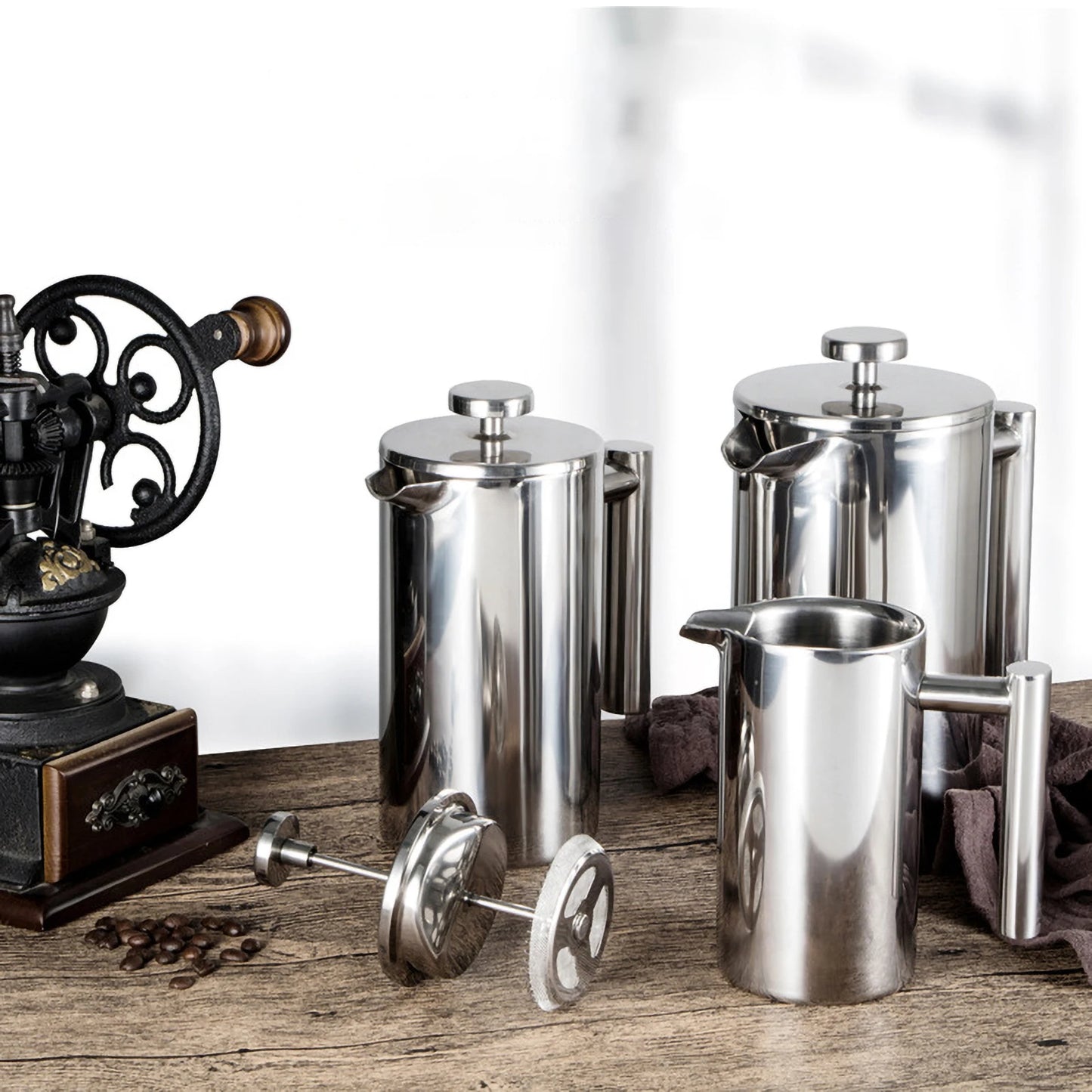 Premium Stainless Steel French Press Coffee Maker