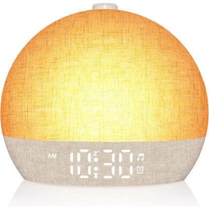 4-in-1 Smart Sunrise Alarm Clock & Ambient Sound Machine