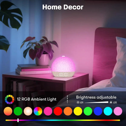 4-in-1 Smart Sunrise Alarm Clock & Ambient Sound Machine