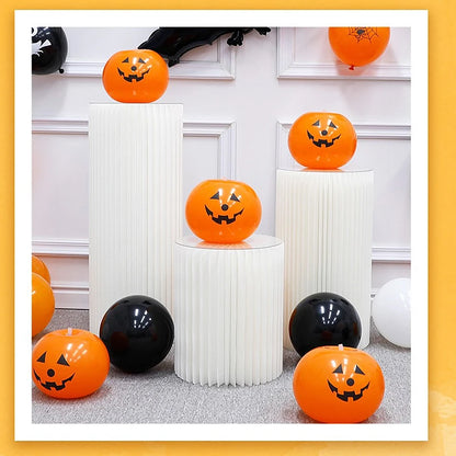 Luminous LED Pumpkin Balloons – Halloween Party Decor (5 & 20 Packs)