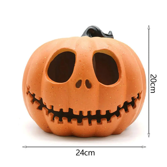 Light-Up LED Jack-O'-Lantern Halloween Decoration (24cm)