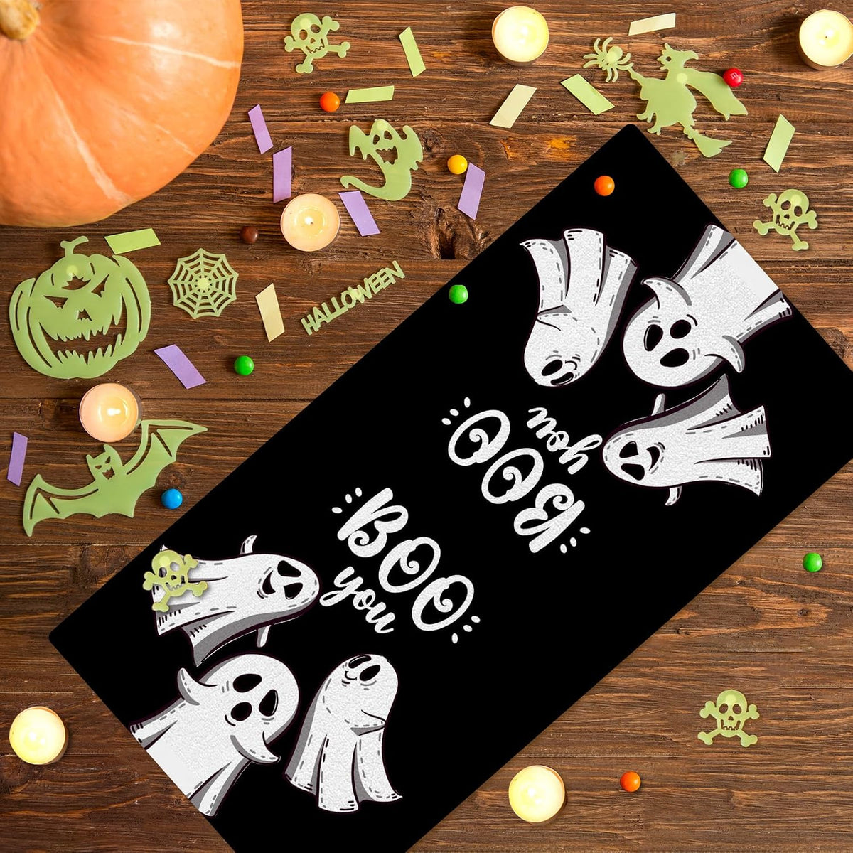 4 Pcs Halloween Kitchen Towels Funny Hand Towels for Bathroom
