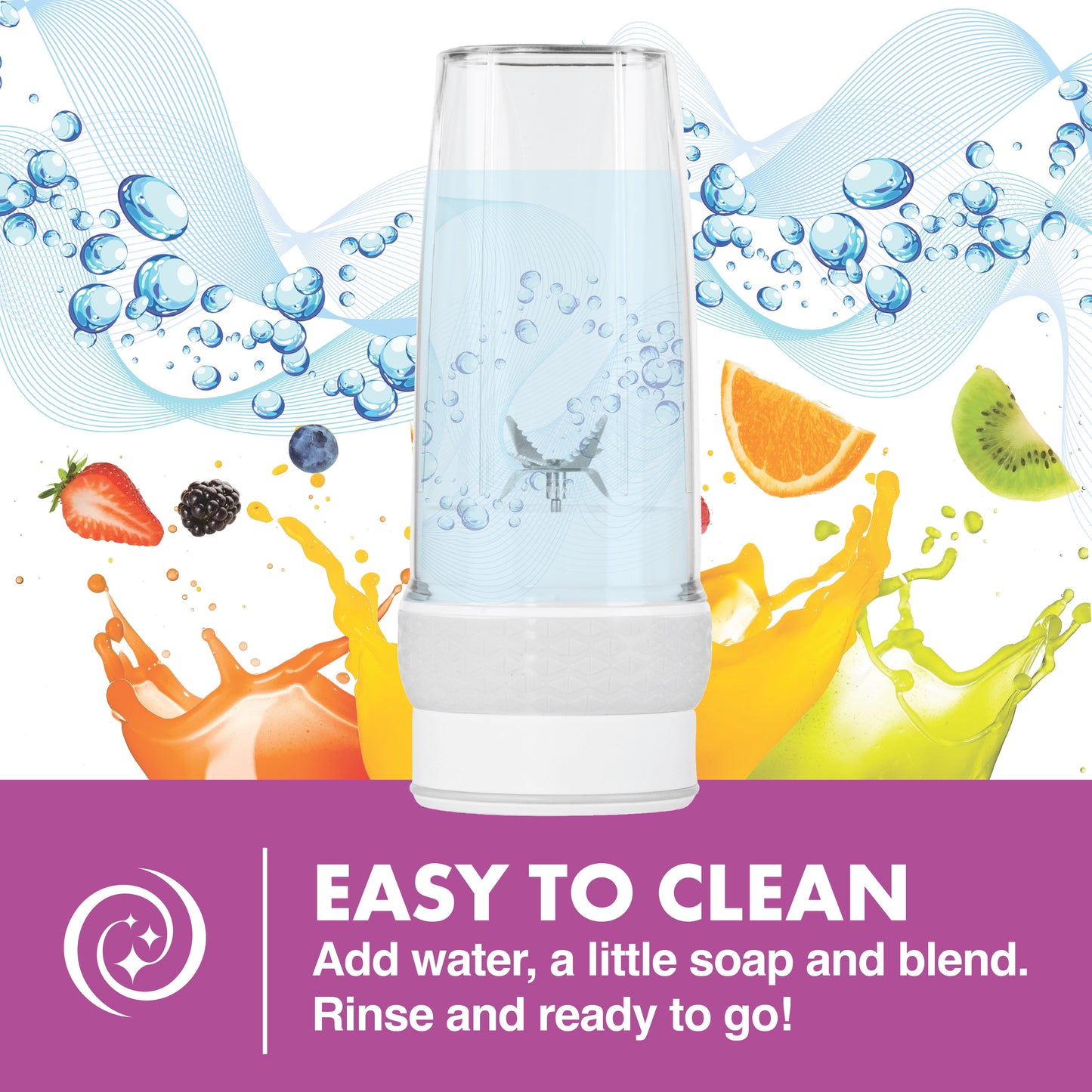 Bionic Blade Portable Rechargeable Blender - Perfect for Smoothies, Protein Shakes, and Baby Food on the Go!