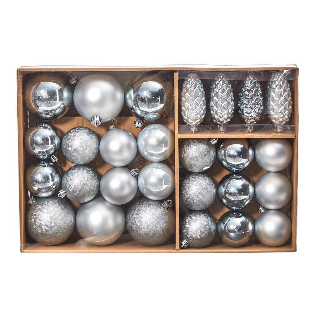Elevate Your Holiday Decor with the Shatterproof 23-Pack Christmas Ornament Set - Includes Reusable Storage Container!