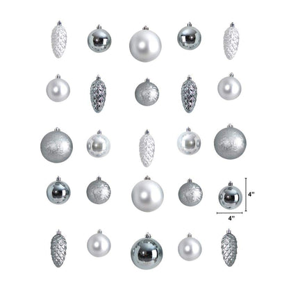 Elevate Your Holiday Decor with the Shatterproof 23-Pack Christmas Ornament Set - Includes Reusable Storage Container!