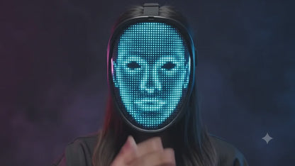 Customizable Bluetooth LED Full-Face Mask – Smart App Control with DIY Photo Upload & Dynamic Light Displays